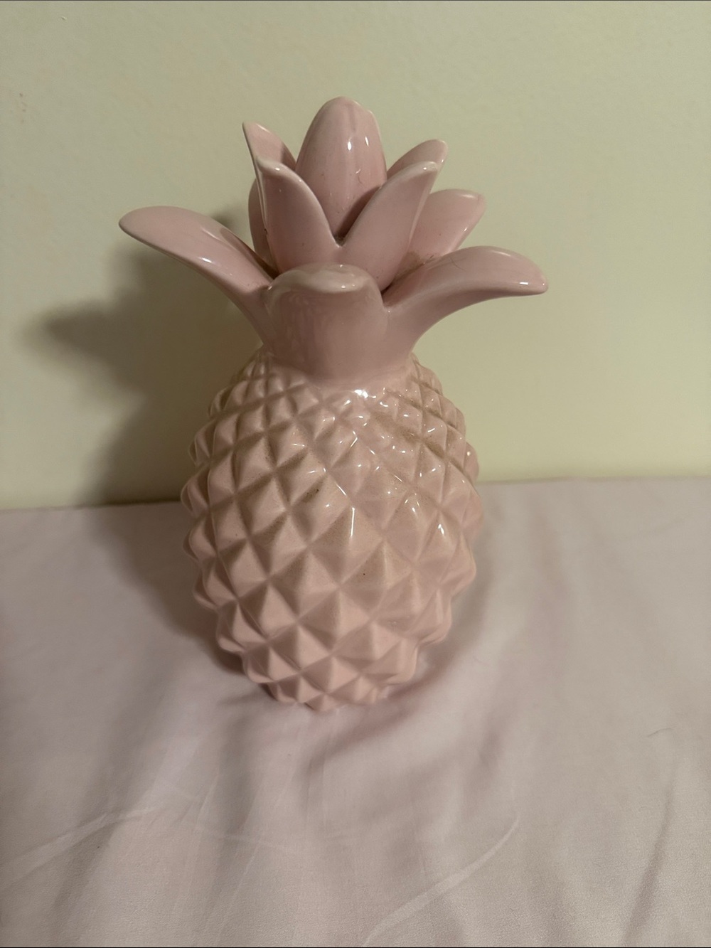 Ceramic Pineapple Accent Decor - Pink